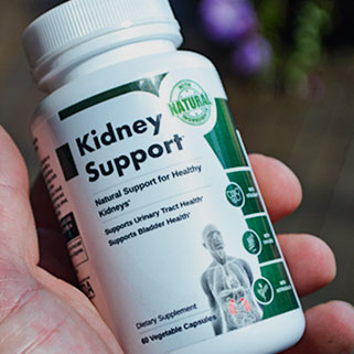 Kidney Support Bottle in Hand