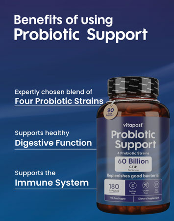 Benefits of using Probiotic Support