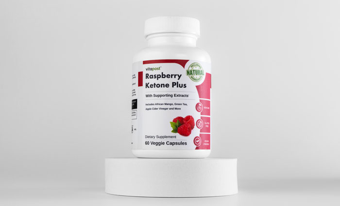 Image of Raspberry Ketone Fruit and Bottle