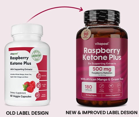 Introducing the revamped Raspberry Ketone Plus!