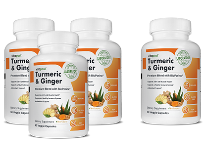 Turmeric and Ginger Superfood Bottles