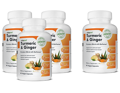 Turmeric and Ginger Superfood Bottles