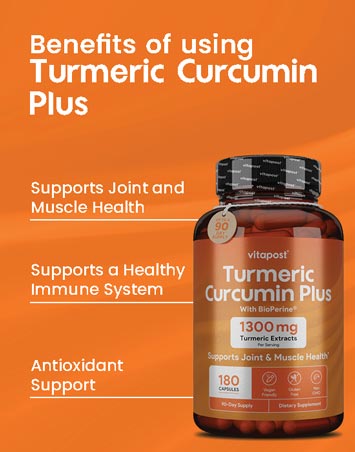 Benefits of using Turmeric Curcumin Plus